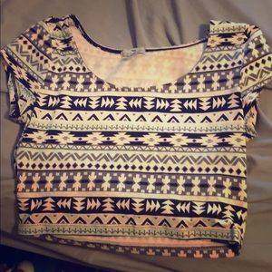 Tribal crop top